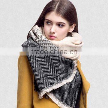 Wholesale New Designer Acrylic Chevron Fashion Winter Women Shawl photo-2