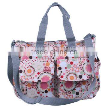 2015 New fashion printed large tote diaper bag