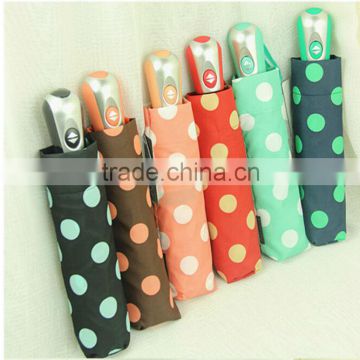 auto open auto close 3 fold umbrella dots printing