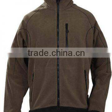 100% polyester wholesale winter fleece jacket men custom