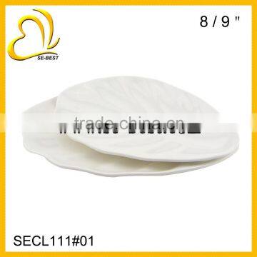 8INCH leaf shape melamine plate, melamine dishes, dessert plate