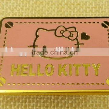 2015 New Arrive Retangle Shape Enamelled Metal Badgs For Shoe and Handbag--15669 photo-4