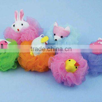 2012 colourful hot sell bath sponge angel bath set