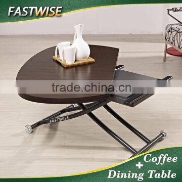 2 in 1 Extendable and Ajustable Dining Table for Dining Room Furniture photo-4