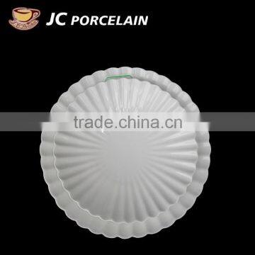 wholesale banquet wedding hotel restaurant white round porcelain ceramic plate