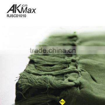 Olive Green Hijab Scarf Brocade