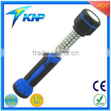 30+6 LED Pull Up Rechargable Telescopic Flashlight Work Light