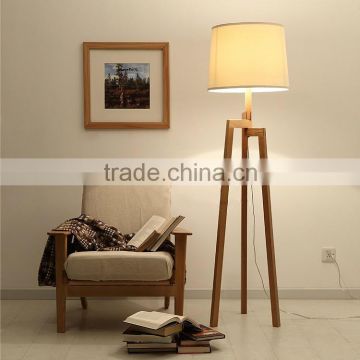 wooden floor lamp