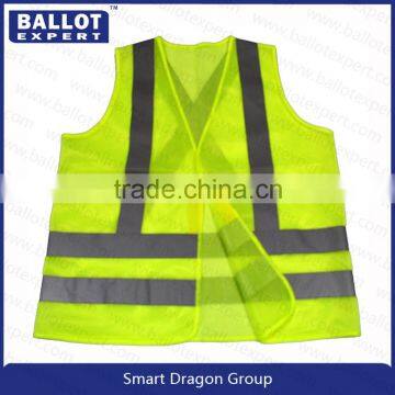 Mesh Polyester Fluorescent Fabrics Reflective Safety Vest From China photo-2