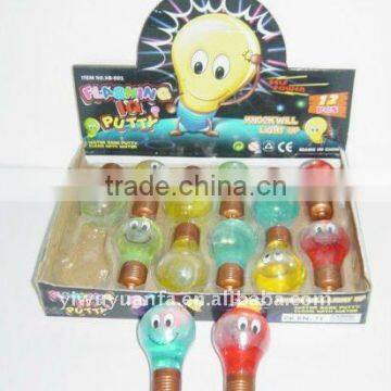 Novelty Funny Flashing Bulb Noist Putty Toy