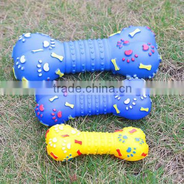 2014 Hot Sale Plastic Squeakers Chew Bone for Dog