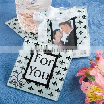 Wedding glass coaster