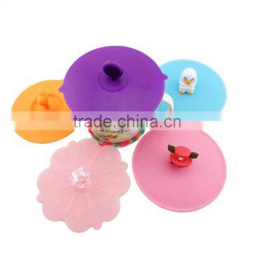 100% food grade new model hot selling silicone tea cup cover
