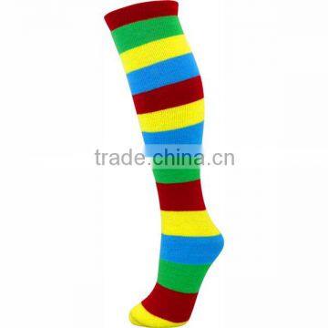 Rainbow teen girl knee high tube sock