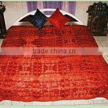 EMBROIDERED THREAD WORK BEDSPREADS INDIA