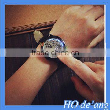 HOGIFT Creative Led Fashion Leather Couple Watch