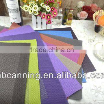 woven pvc placemats for restaurants/pvc woven mesh placemats/pvc foam placemats