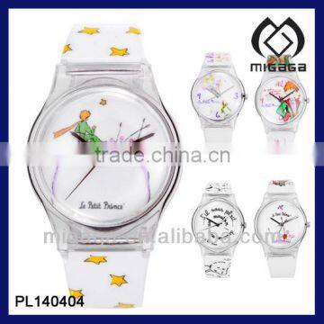 NEW DESIGN FASHION TEENAGE CARTOON PLASTIC WATCH