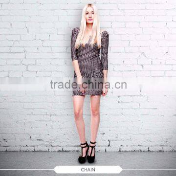 High Quality Dress Fullprint 3D Digital Ready Stock Custom Sublimation Print for Women Ladies Fashion Dress photo-5