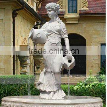 Garden Decoration Western Figure Sculpture Stone Marble Fountains