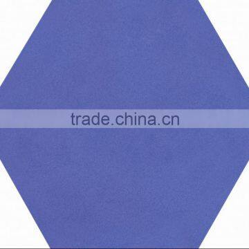 blue color hexagon tile