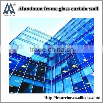 aluminum tempered curtain wall glass