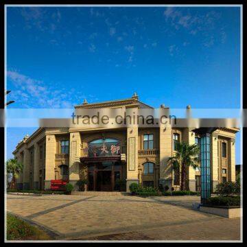 Stone curtain wall for hotel