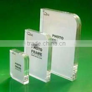 10+10mm thick clear acrylic photo frame used magnets joined