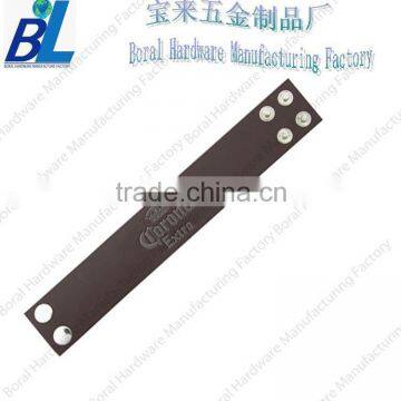 Cool leather strap friendship bracelets with metal buckle