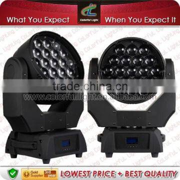 Stage/Dj/Disco/Party Lighting RGBW 12W 19PCS Led Zoom Moving Heads