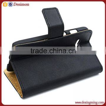 Genuine leather flip cover case for motorola moto g 2016