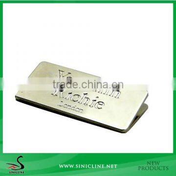 Sinicline Metal Material Tag Metal Name Tag for Cloth