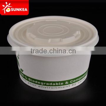 Thin wall soup paper cups,take away paper bowl with lids