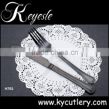 Black Cutlery Set,Black Gold Plated Cutlery,Flatware