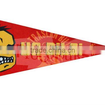 promotional printed triangle banner felt pennat flag