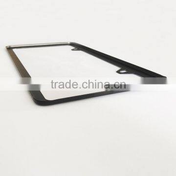 Wholesale America Size Stainless Steel Matte Black Painted Car License Number Plate Frame photo-4