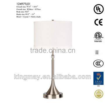 Extra Switchable and Outlet Socket for New Age Style Room Crystal Table Lamp photo-2