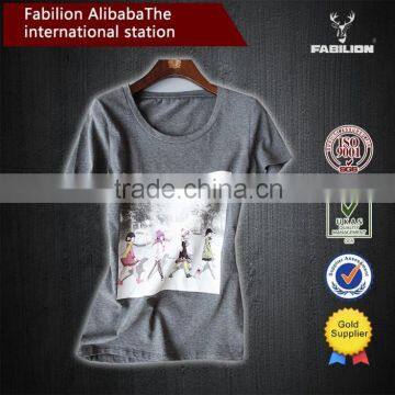 Literary style restoring ancient ways of cotton print little girl of OEM t-shirts in London