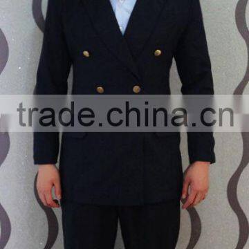 Black Army Used Men's Business Suit Military Uniform