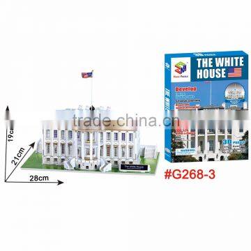 America White House Wholesale Jigsaw world architecture 3d puzzle