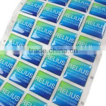 3d domed labels adhesive (M-EP238)