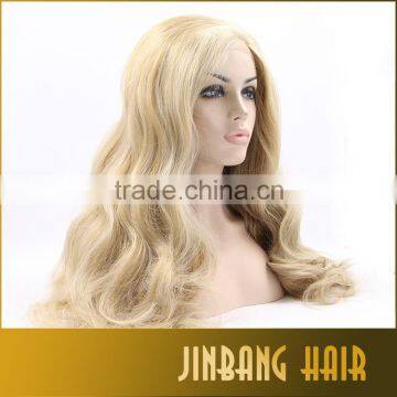 2016 High Quality Blonde Long Loose Curl Synthetic Lace Front Wigs Heat Resistant Lace Front Wigs photo-6