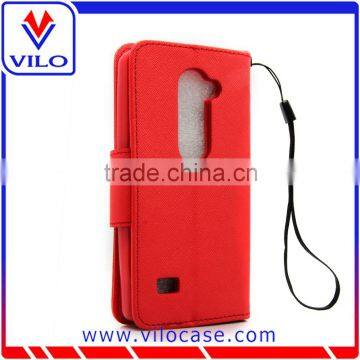 Flip Leather Wallet Case for LG Tribute 2 / LS665 photo-3