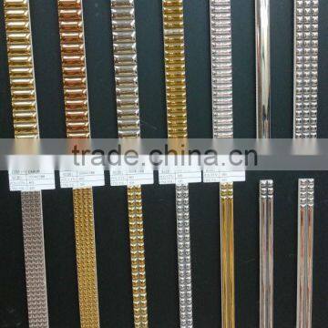 hotsale golden/silver ceramic wall border 300x35mm