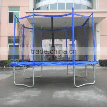 Retagular High Jump Trampoline With Safety Enclosure for Sale From the Factory photo-2