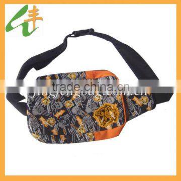 Hot selling sport trendy printing polyester waist bag