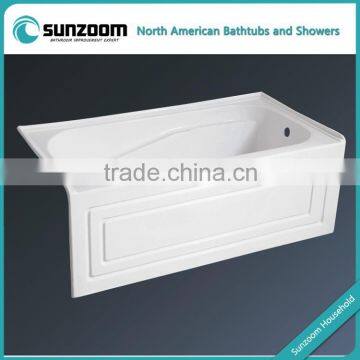 cUPC double apron bathtub,small sitting bathtub,acrylic bathtub moulding