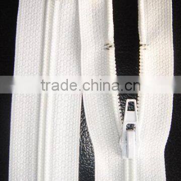 5# nylon zipper reverse coil zipper open end zipper with auto lock zipper runner