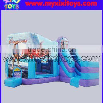 Outdoor 5 in 1 inflatable combo bouncer slide with pirates characters