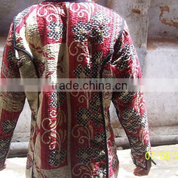 !! Best Deal !! Indian Vintage Sari Kantha Mans Coat